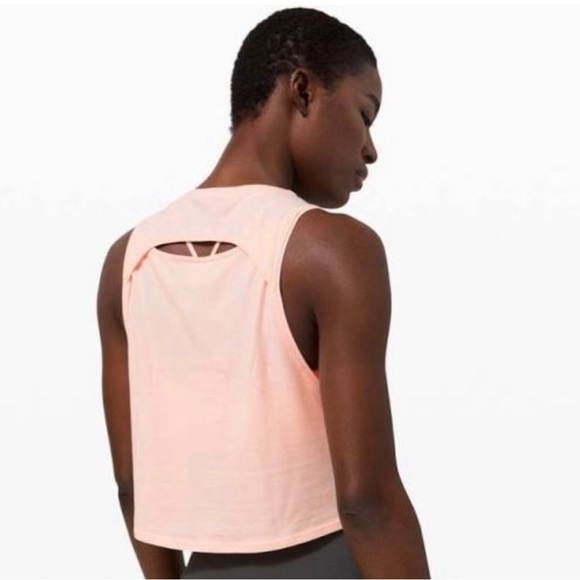 lululemon athletica Tops - Lululemon Cut Back Crop Tank Top